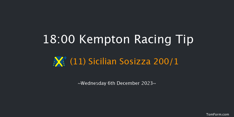 Kempton 18:00 Stakes (Class 5) 8f Mon 27th Nov 2023