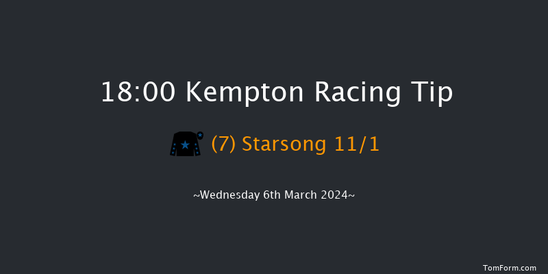 Kempton  18:00 Handicap (Class 5) 6f Sat 2nd Mar 2024