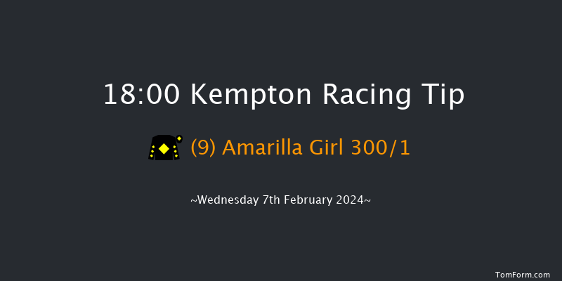 Kempton  18:00 Stakes (Class
5) 7f Sat 3rd Feb 2024