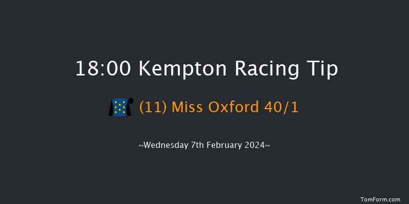 Kempton  18:00 Stakes (Class
5) 7f Sat 3rd Feb 2024