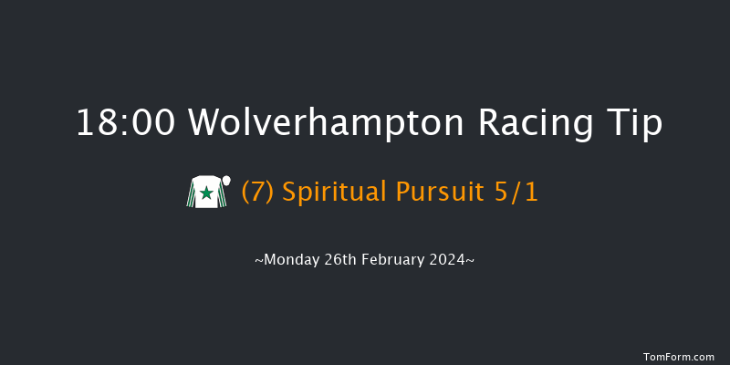 Wolverhampton  18:00 Stakes (Class 4) 6f Fri 23rd Feb 2024