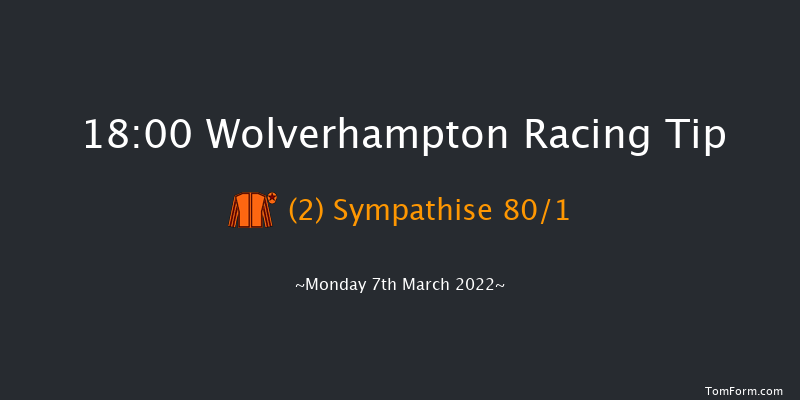 Wolverhampton 18:00 Stakes (Class 5) 6f Mon 28th Feb 2022