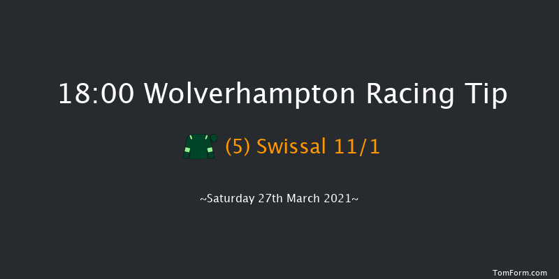 Bombardier 'March To Your Own Drum' Handicap Wolverhampton 18:00 Handicap (Class 6) 7f Sat 20th Mar 2021