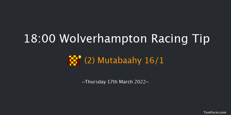 Wolverhampton 18:00 Handicap (Class 6) 6f Mon 14th Mar 2022