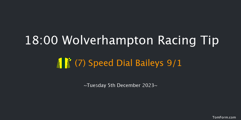 Wolverhampton 18:00 Handicap (Class 6) 5f Mon 4th Dec 2023