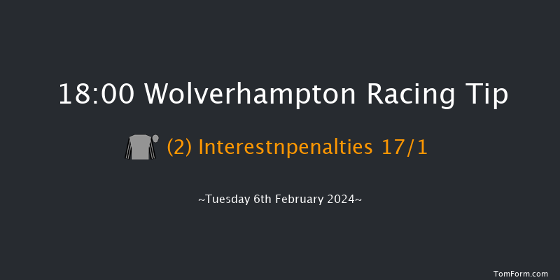 Wolverhampton  18:00 Handicap (Class 6) 5f Sat 3rd Feb 2024