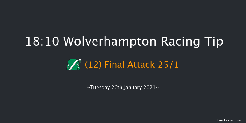 Bombardier 'March To Your Own Drum' Handicap Wolverhampton 18:10 Handicap (Class 6) 9f Mon 18th Jan 2021