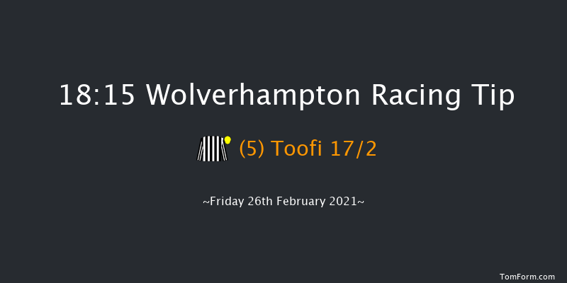 Bombardier Classified Stakes (Div 1) Wolverhampton 18:15 Stakes (Class 6) 7f Mon 22nd Feb 2021