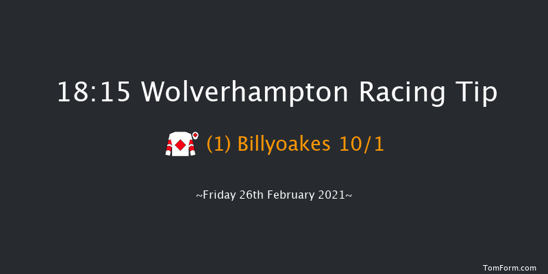 Bombardier Classified Stakes (Div 1) Wolverhampton 18:15 Stakes (Class 6) 7f Mon 22nd Feb 2021