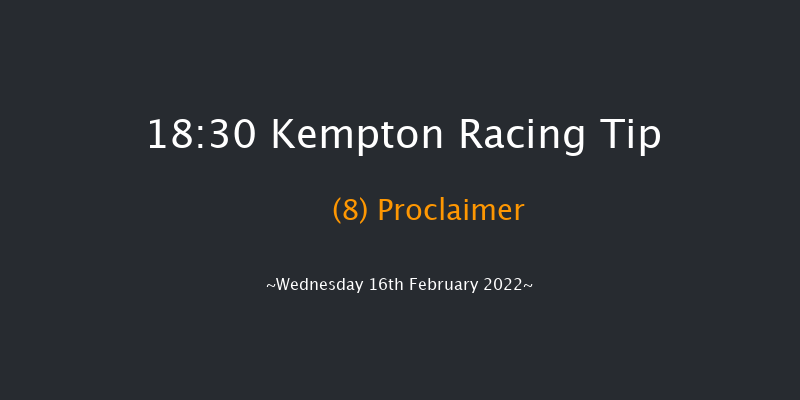 Kempton 18:30 Handicap (Class 4) 8f Fri 11th Feb 2022