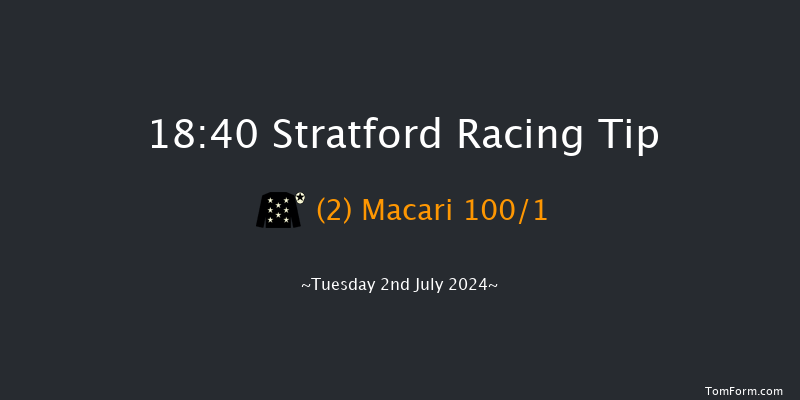 Stratford  18:40 Handicap Hurdle (Class 5)
19f Tue 18th Jun 2024