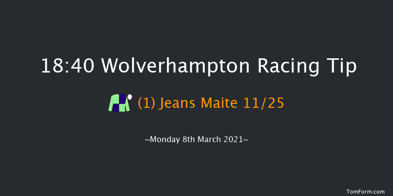 Betway Classified Stakes Wolverhampton 18:40 Stakes (Class 6) 5f Mon 1st Mar 2021