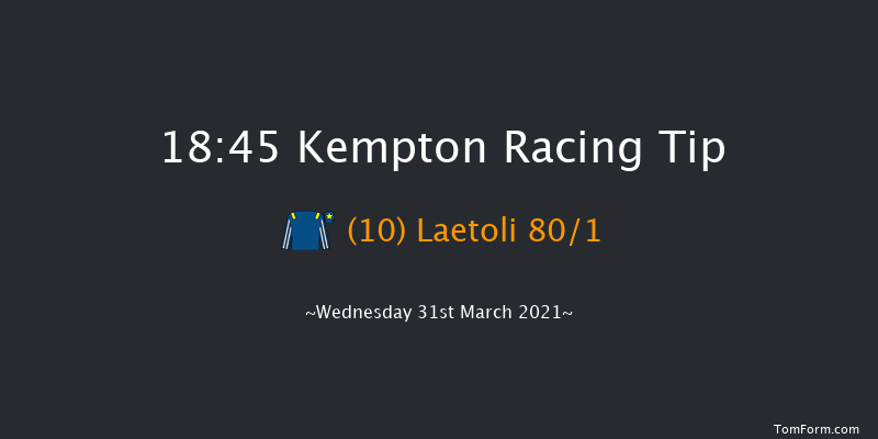 Join Racing TV Now Handicap (Div 2) Kempton 18:45 Handicap (Class 6) 8f Sat 27th Mar 2021