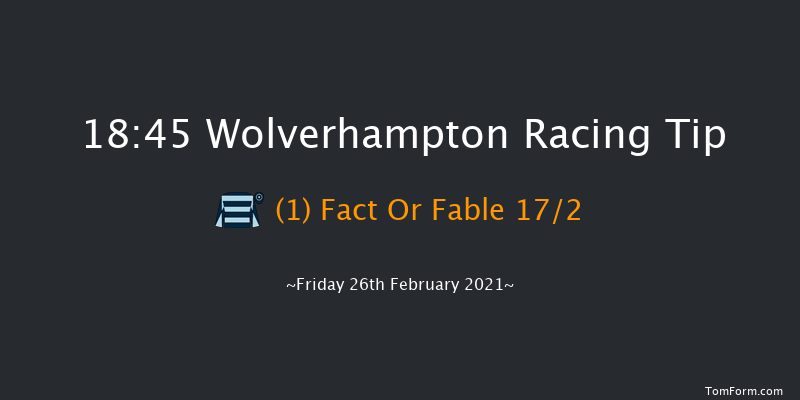 Bombardier Classified Stakes (Div 2) Wolverhampton 18:45 Stakes (Class 6) 7f Mon 22nd Feb 2021