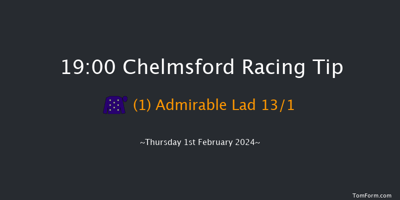 Chelmsford  19:00 Stakes (Class 6) 6f Thu 11th Jan 2024