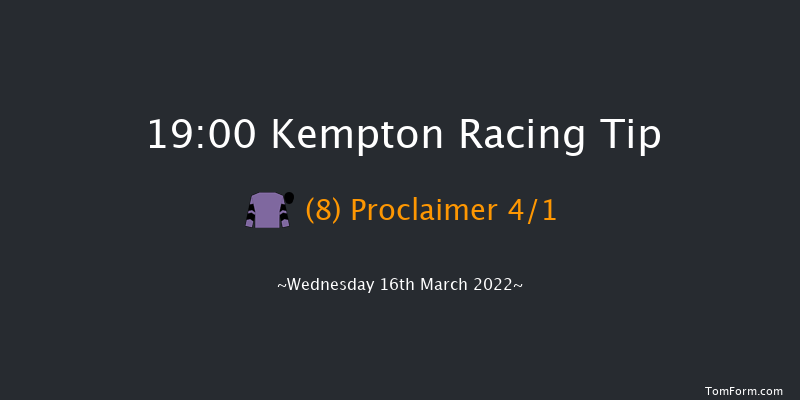 Kempton 19:00 Handicap (Class 4) 8f Sat 12th Mar 2022