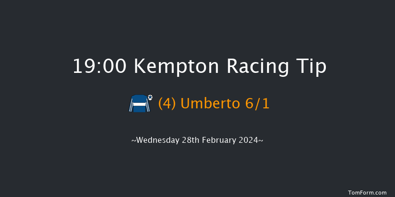 Kempton  19:00 Handicap (Class 4) 8f Sat 24th Feb 2024