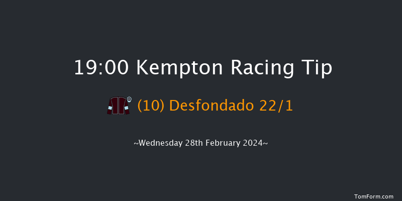 Kempton  19:00 Handicap (Class 4) 8f Sat 24th Feb 2024