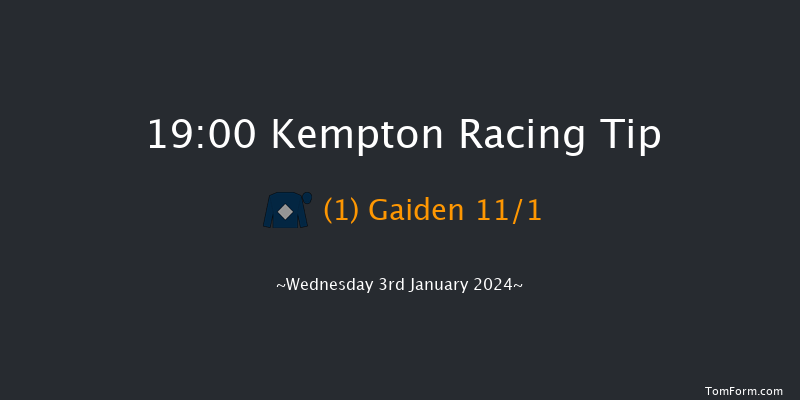 Kempton 19:00 Handicap (Class 4) 6f Wed 27th Dec 2023