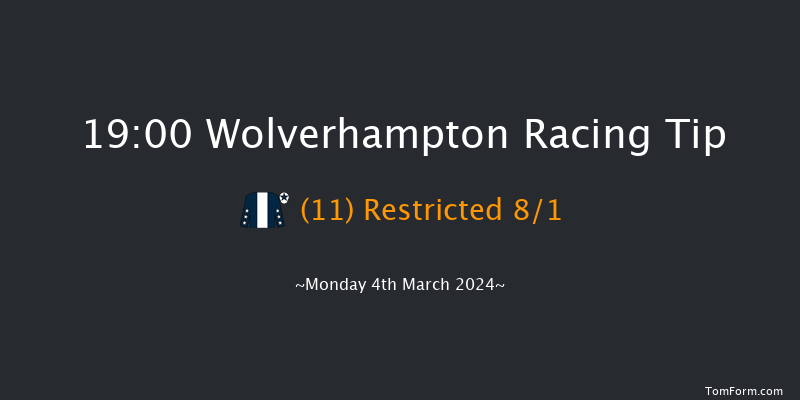 Wolverhampton  19:00 Handicap (Class 6) 6f Sat 2nd Mar 2024