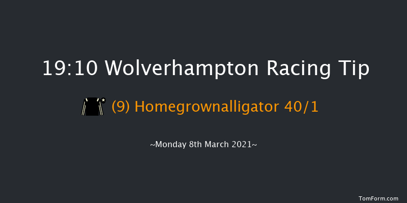 Bombardier 'March To Your Own Drum' Claiming Stakes Wolverhampton 19:10 Claimer (Class 6) 9f Mon 1st Mar 2021