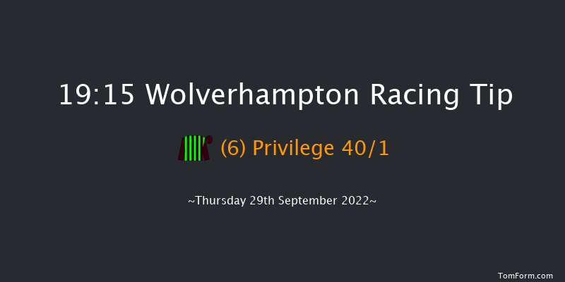 Wolverhampton 19:15 Handicap (Class 6) 5f Tue 27th Sep 2022