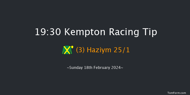 Kempton  19:30 Handicap (Class 4) 6f Wed 14th Feb 2024