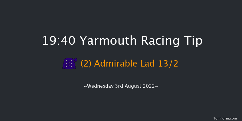 Yarmouth 19:40 Stakes (Class 6) 5f Tue 26th Jul 2022