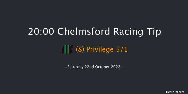 Chelmsford 20:00 Handicap (Class 6) 5f Thu 13th Oct 2022