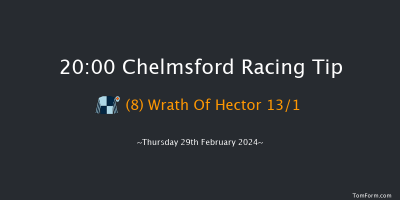 Chelmsford  20:00 Stakes (Class 6) 6f Sat 24th Feb 2024