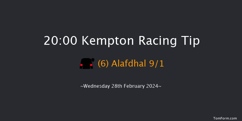 Kempton  20:00 Handicap (Class 6) 6f Sat 24th Feb 2024