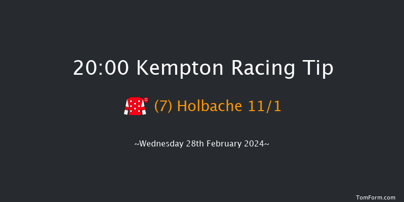 Kempton  20:00 Handicap (Class 6) 6f Sat 24th Feb 2024