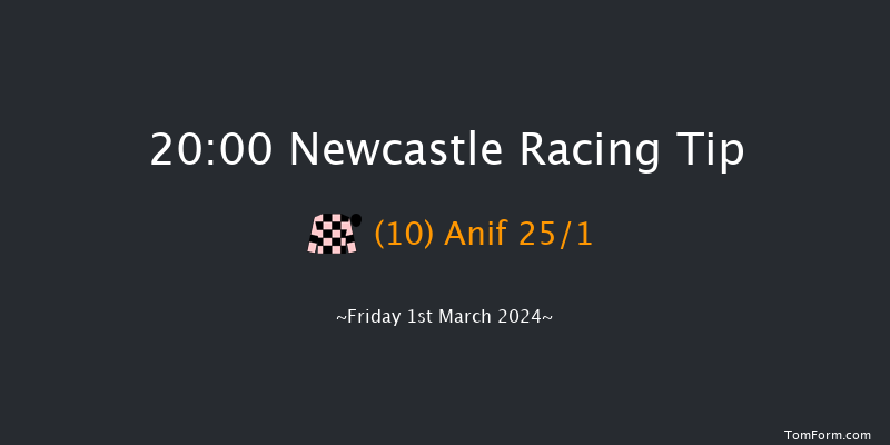 Newcastle  20:00 Handicap
(Class 6) 8f Sat 24th Feb 2024