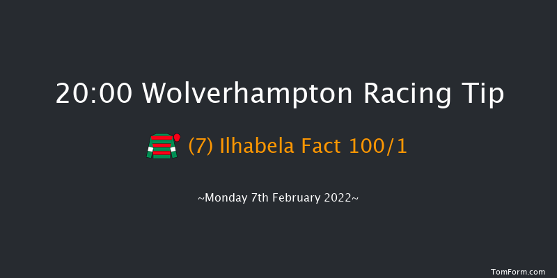 Wolverhampton 20:00 Handicap (Class 6) 9.5f Tue 1st Feb 2022