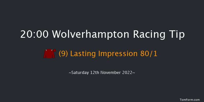 Wolverhampton 20:00 Stakes (Class 4) 6f Fri 11th Nov 2022