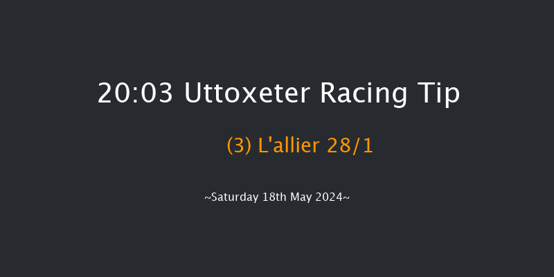 Uttoxeter  20:03 Handicap Hurdle (Class 5)
16f Sat 4th May 2024