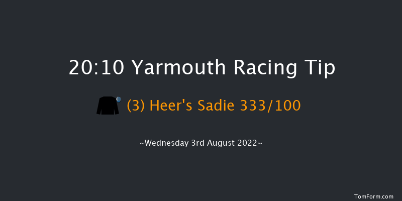 Yarmouth 20:10 Handicap (Class 6) 6f Tue 26th Jul 2022