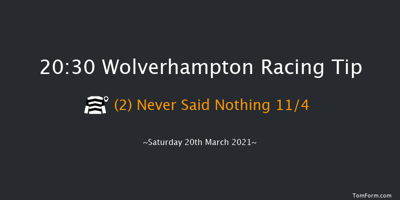 Bombardier 'March To Your Own Drum' Handicap (Div 2) Wolverhampton 20:30 Handicap (Class 6) 9f Mon 15th Mar 2021